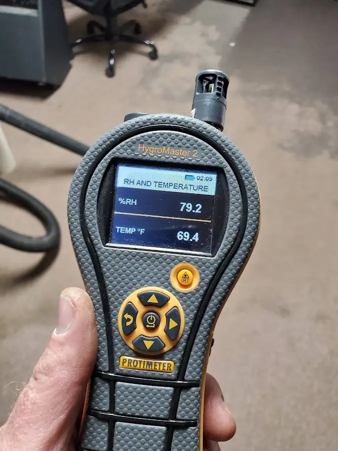 Moisture meter humidity assessment for Fire & Smoke Damage Restoration in Malibu